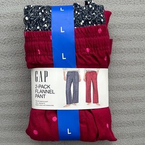 NWT GAP Flannel Pajama Pants 2-Pack Size Large